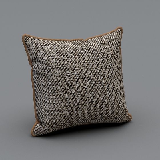 Classic Checkered Pillow 3D model