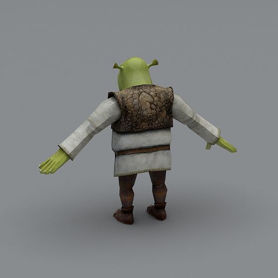Low Poly Green Giant Character 3D model