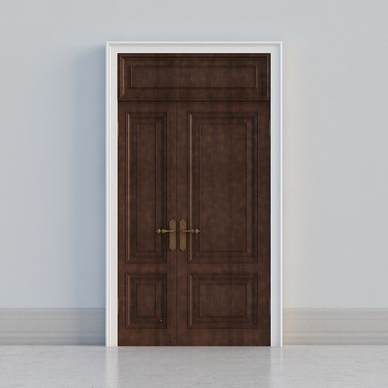 Elegant Vintage Double Door 3D model