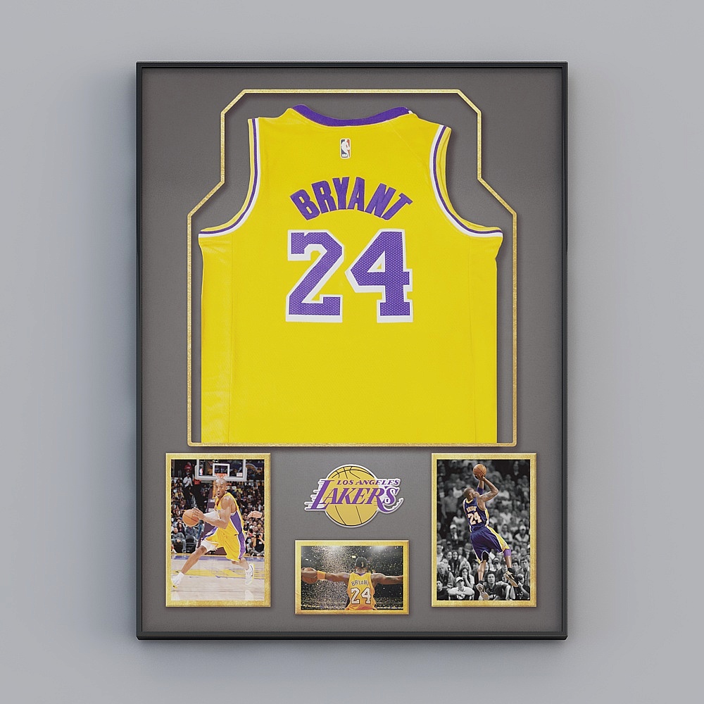 Kobe Bryant Jersey 3D Model