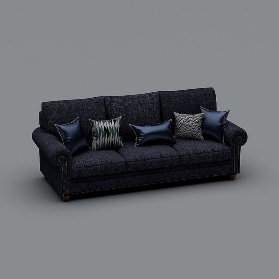 Urban Leisure Sofa 3D model for Modern Spaces