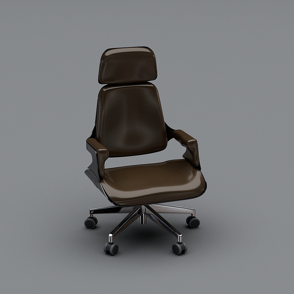 Elegant Low-Poly Office Chair 3D Model