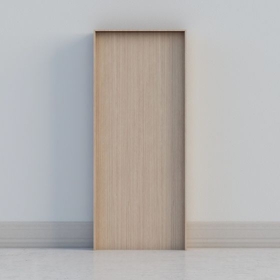 Stylish Wooden Door 3D model for Modern Design