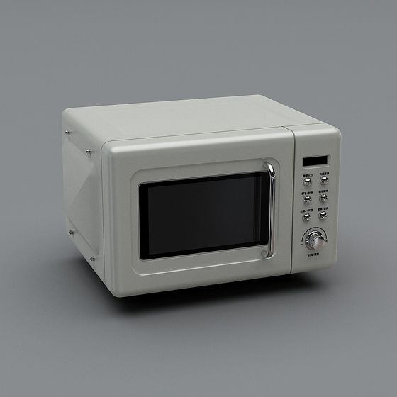 Microwave Oven 3D Model for Kitchen Design