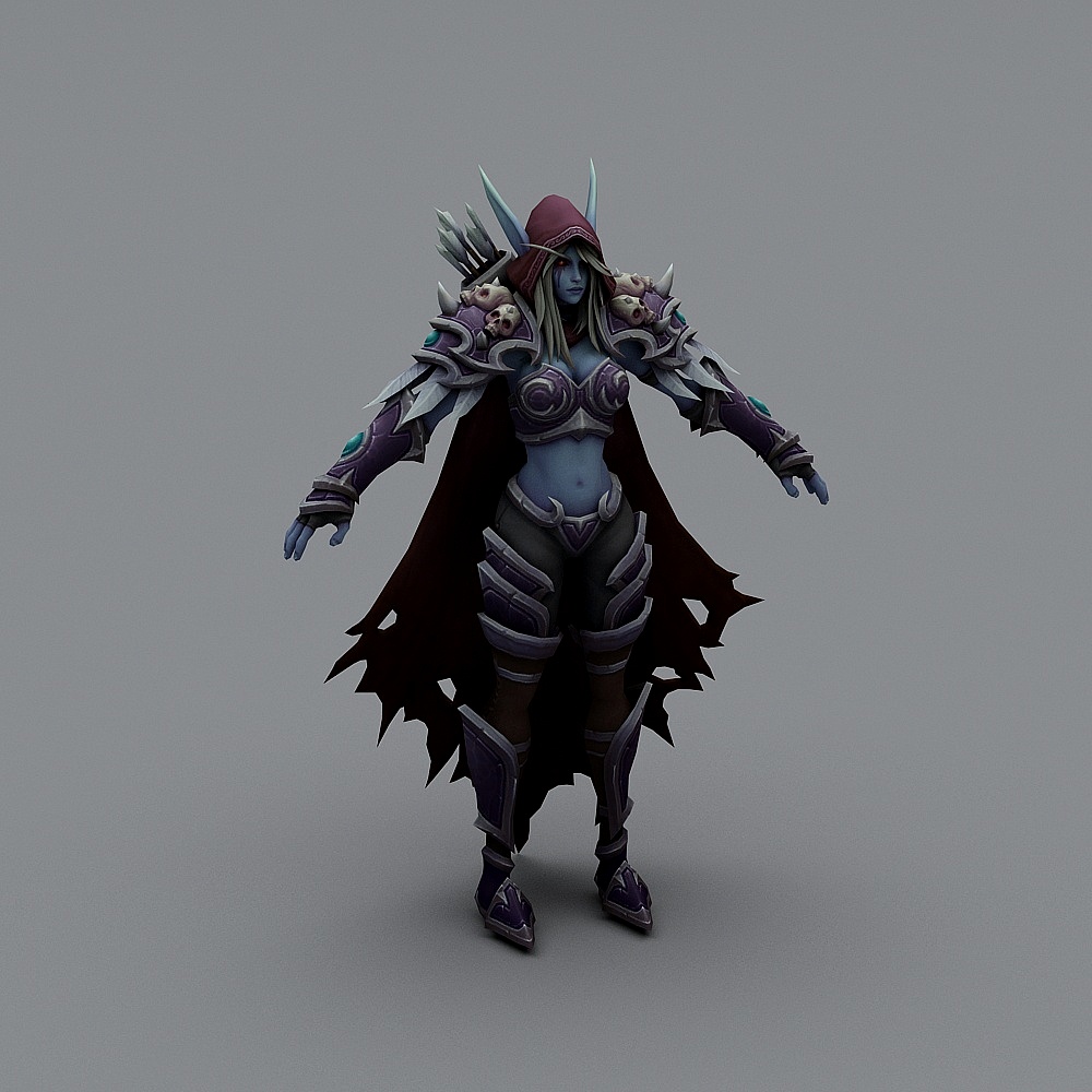 Shadow Witch 3D model for Fantasy Worlds