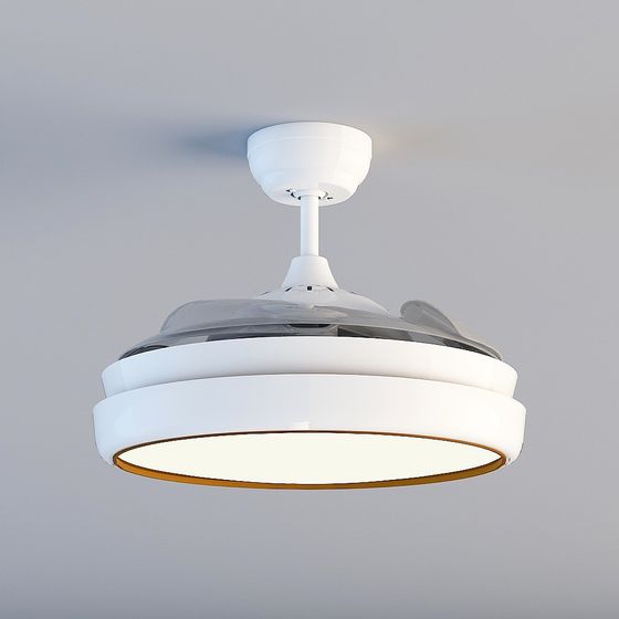 Minimalist Invisible Fan Light 3D model