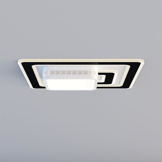 Modern Square Ceiling Light 3D model