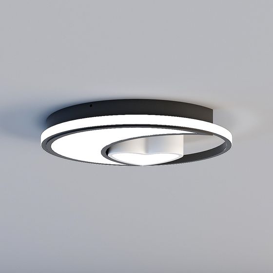 Minimalist Round Ceiling Light 3D model