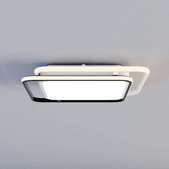 Modern Minimalist 3D Light Fixture Model
