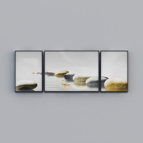 Dreamlike Nature 3D Model Set at Serene Lakeside