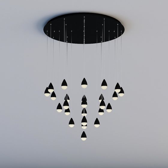 Luminous Chandelier 3D Model