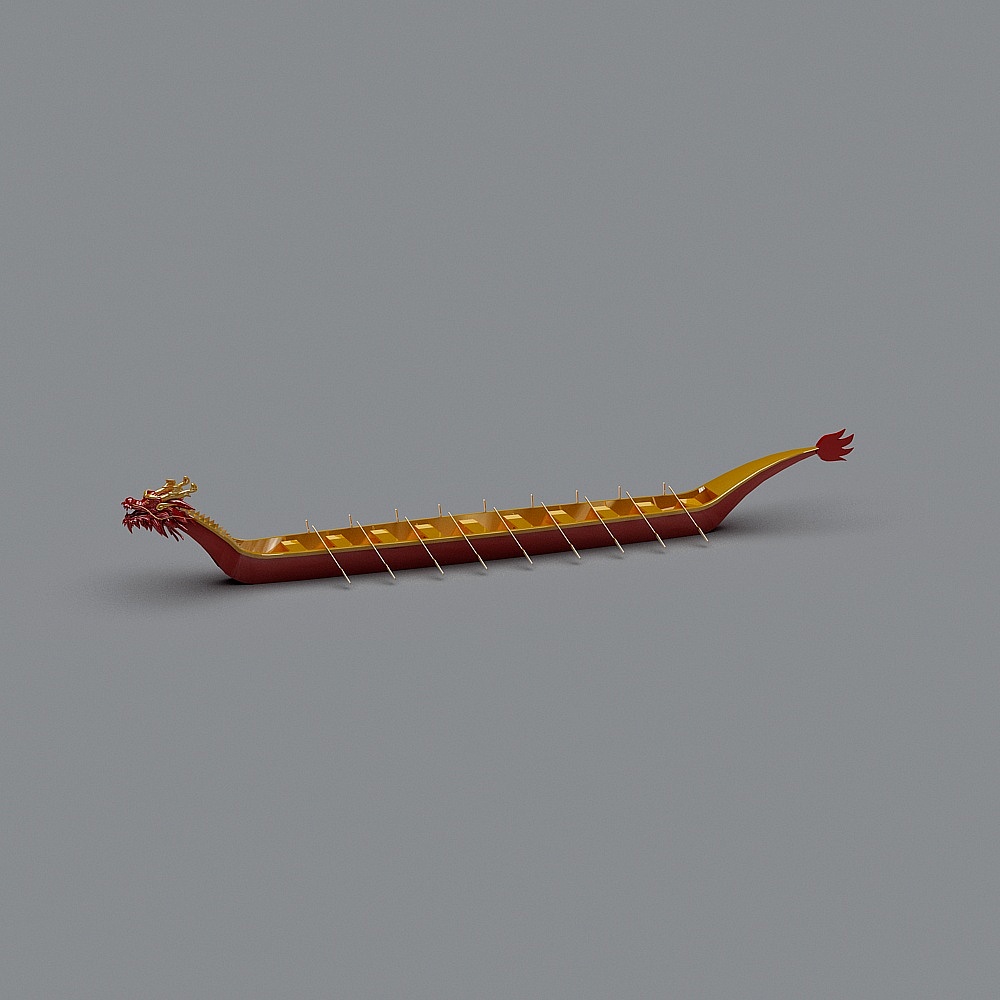 Dragon Boat 3D model - Embrace Tradition and Innovation