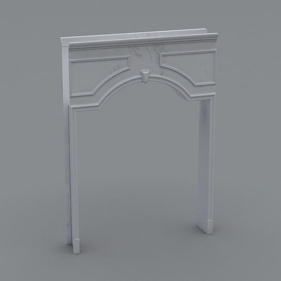 Stylish Arch Door Frame 3D model for Modern Interiors