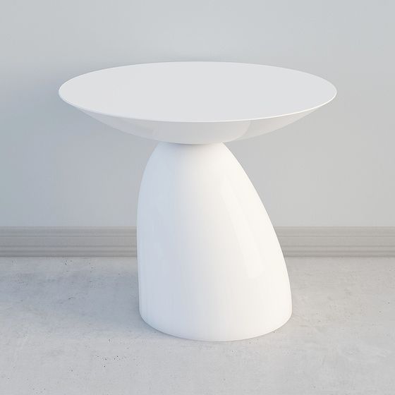 Streamlined Round Table 3D model