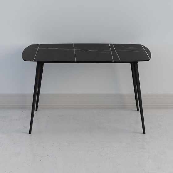 Urban Black Marble Table 3D model