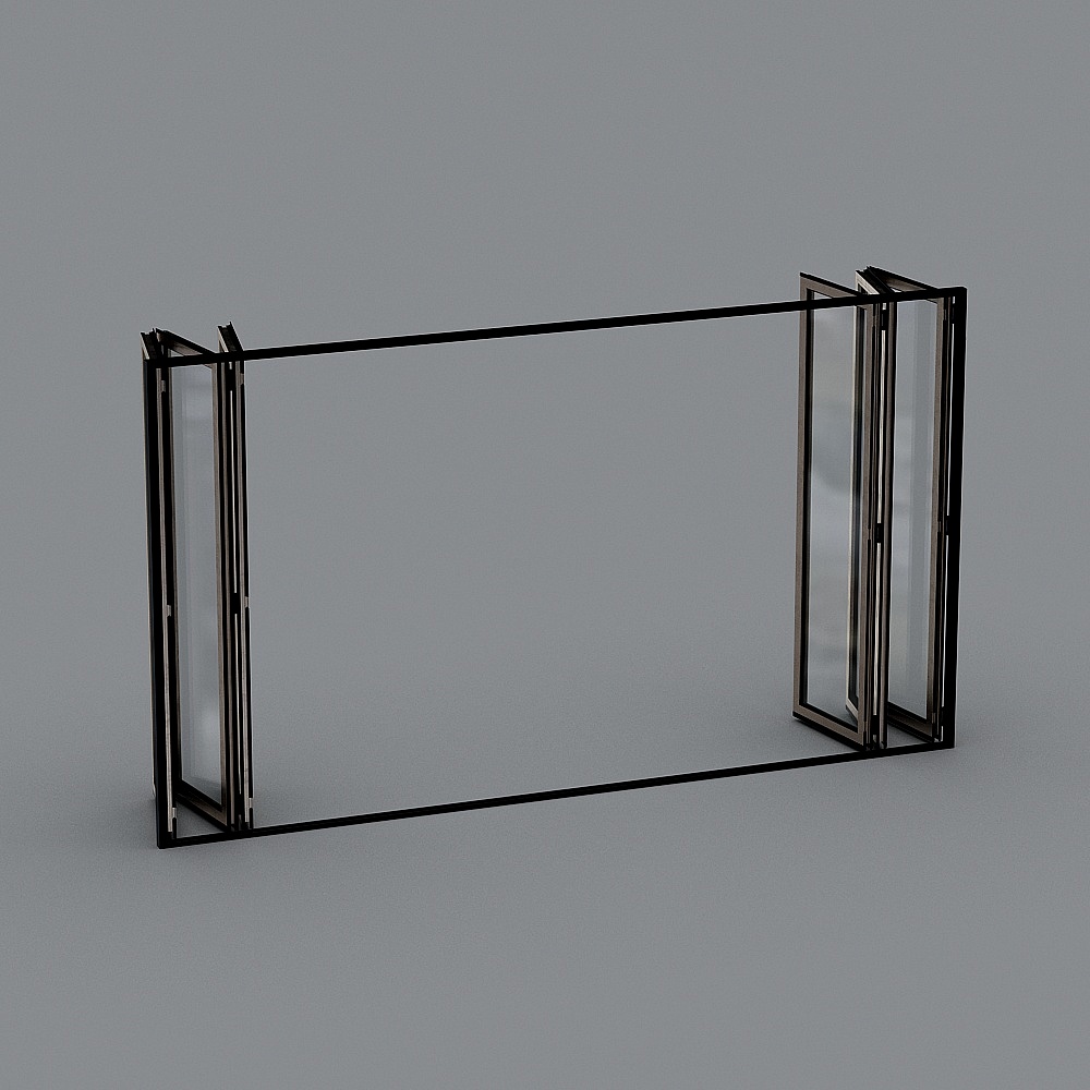 The door folds the door