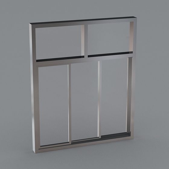 Sleek Low-Poly Window 3D model for Creative Use