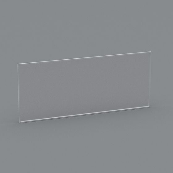 Transparent Glass Panel 3D model