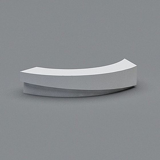 Sleek Curved Floating Platform 3D model