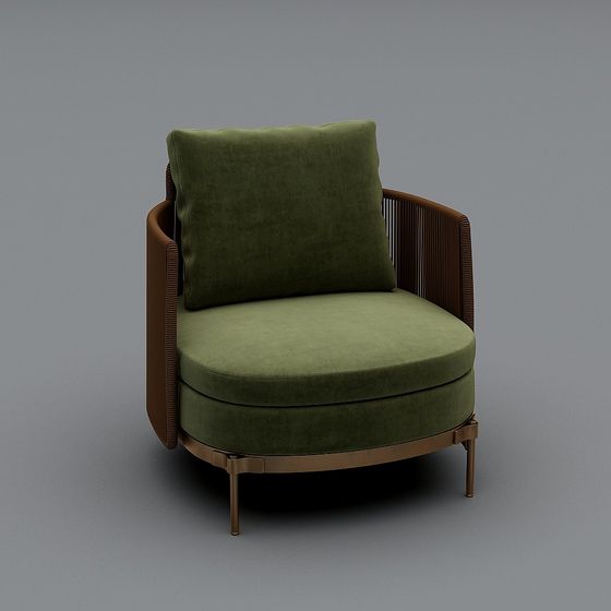 Cozy Retreat Chair 3D model for Modern Spaces
