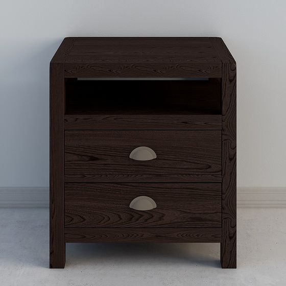 Modern Low-Poly Bedside Table 3D model