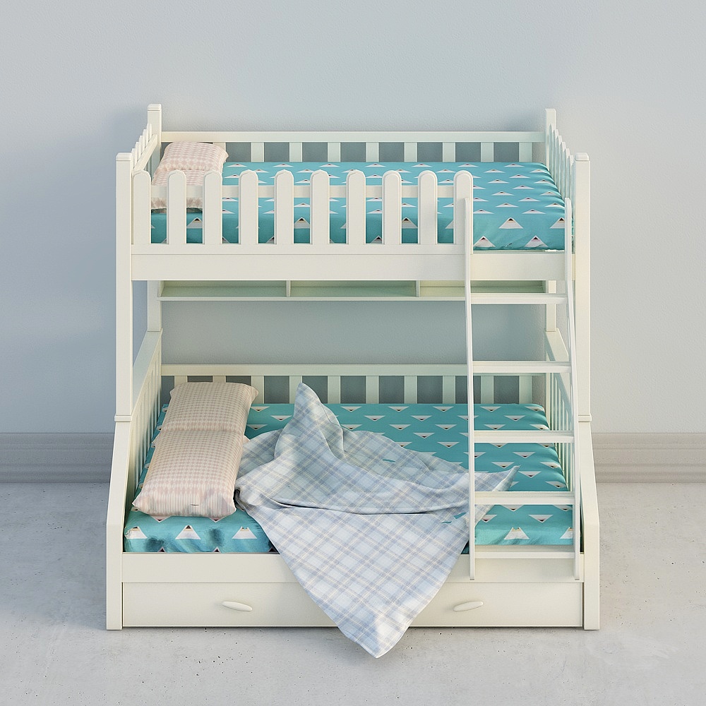 Uefa Art Dream House/Boys and Girls Children's Room  bunk beds -decker solid wood 235B-20( hanging ladders)