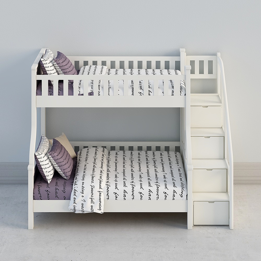 Youfan Art UvanTeen/American full solid wood children's bed moth