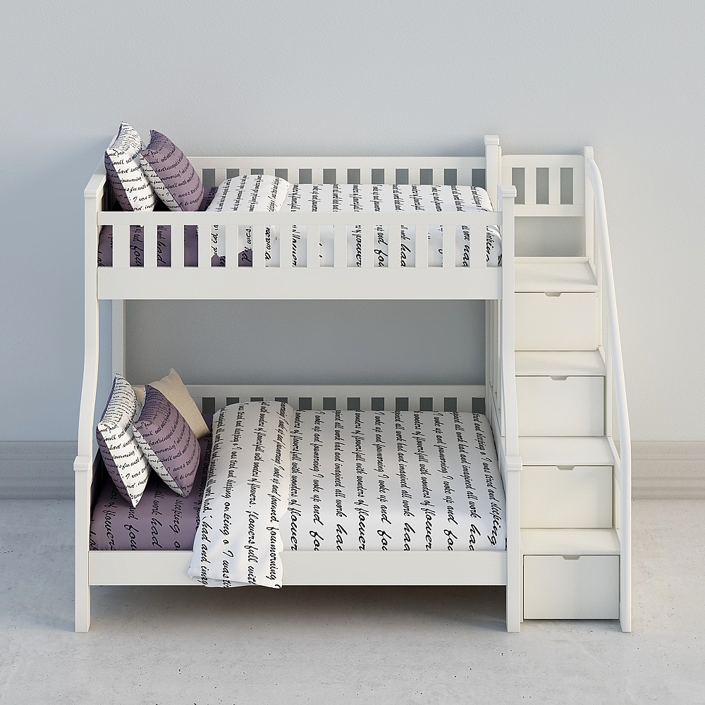 Combinaison de lit pour enfant en bois massif Uefa 039E-5 (escabeaux)