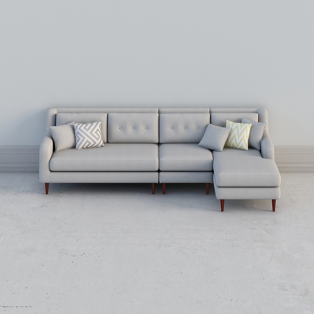 Uefa Art Good/Fabric Sofa combination small-house corner L-type Nordic wind simple modern 311E-1