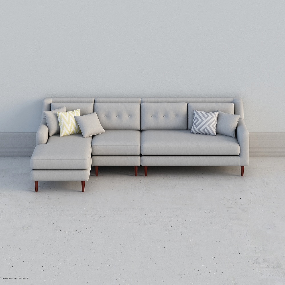 Uefa Art Good/Fabric Sofa combination small-house corner L-type Nordic wind simple modern 311E-1