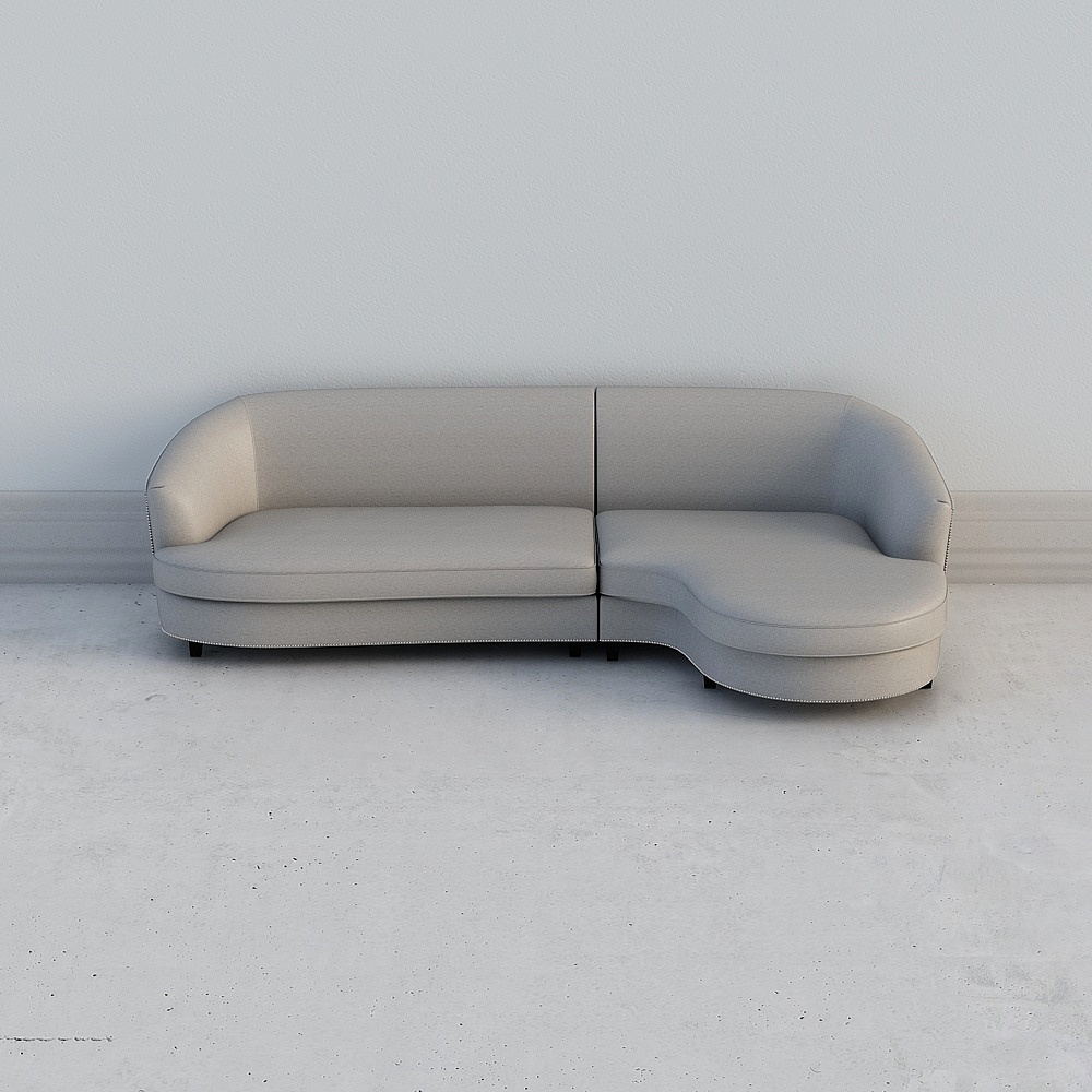 Uefa Art Bronte /Italian fabric sofa living room light luxury wind L-shaped corner small household type 249S-48-3 plus zuo Guifei (1)