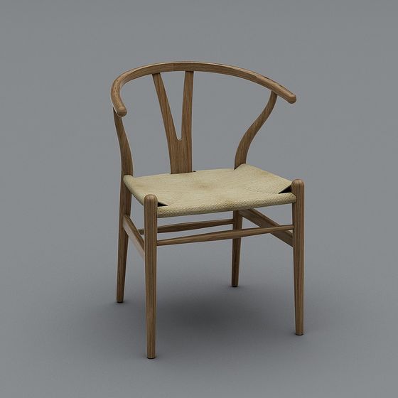 Elegant Low-Poly 3D Model Chair