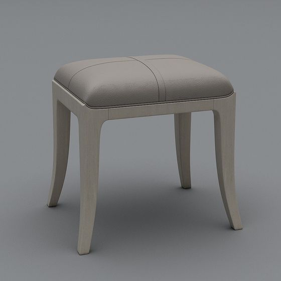 Elegant Low-Poly Stool 3D model