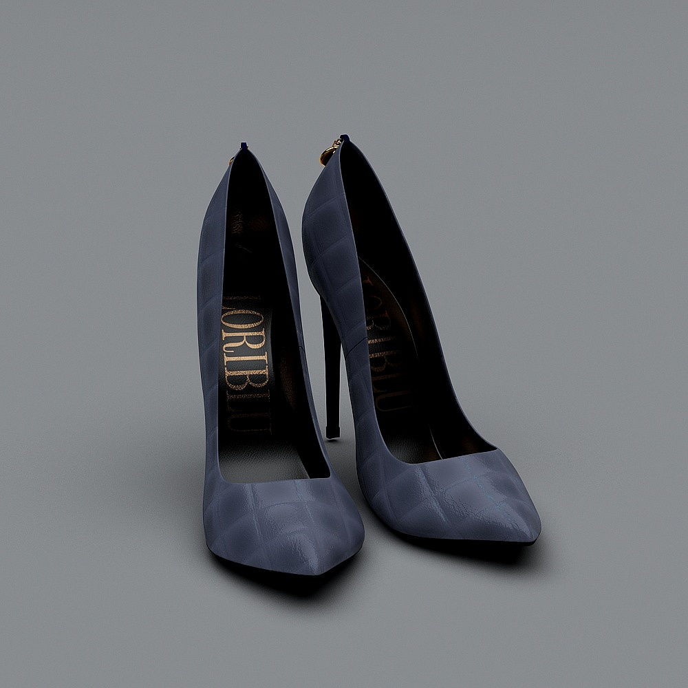 Urban Charm High Heel Shoes 3D model