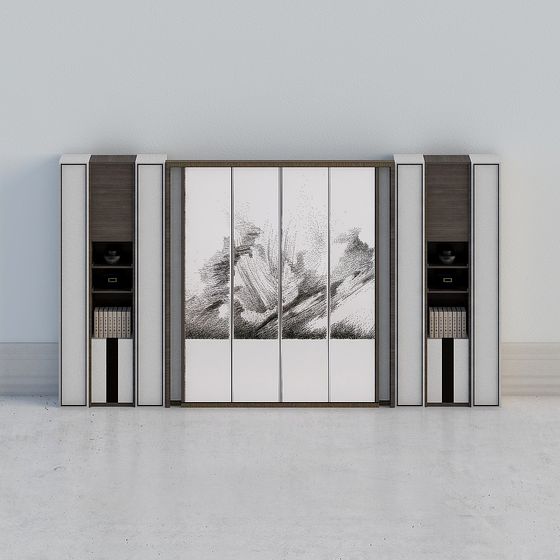 Urban Elegance Wardrobe 3D model