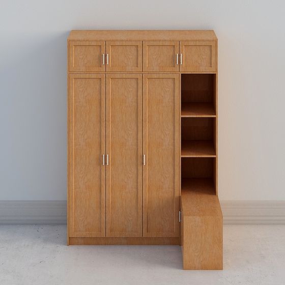 Minimalist Storage Cabinet 3D model for Modern Interiors