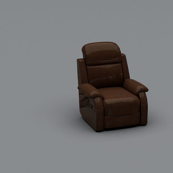 Stylish Low-Polygon Leisure Chair 3D model