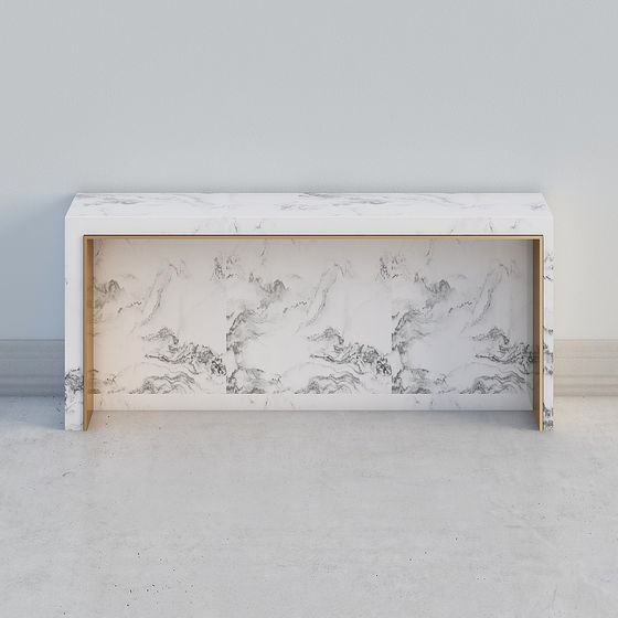 Elegant Marble Sideboard 3D model for Modern Interiors