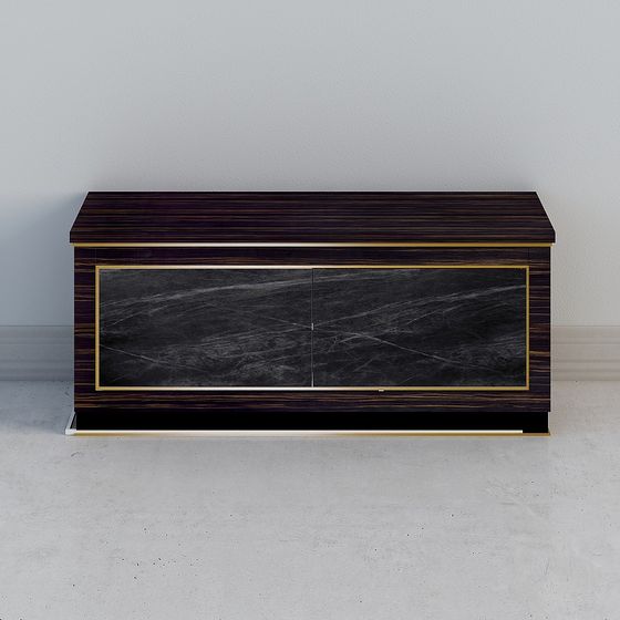 Luxurious Marble TV Cabinet 3D model