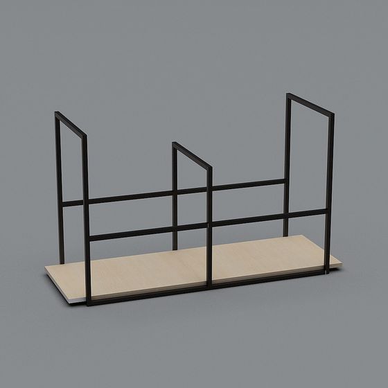 Industrial Style Partition Wall 3D model