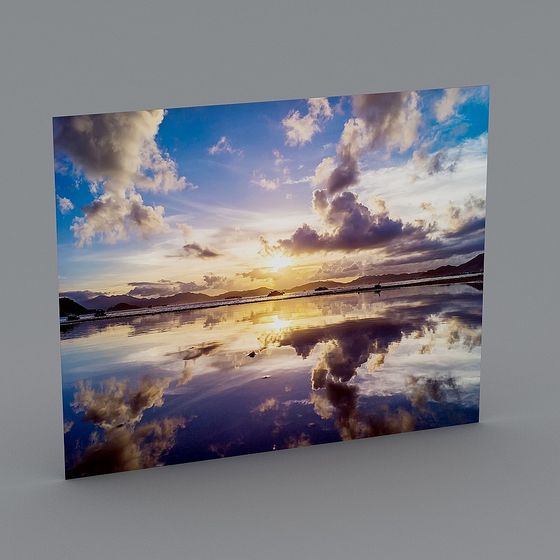 Tranquil Lakeside 3D model