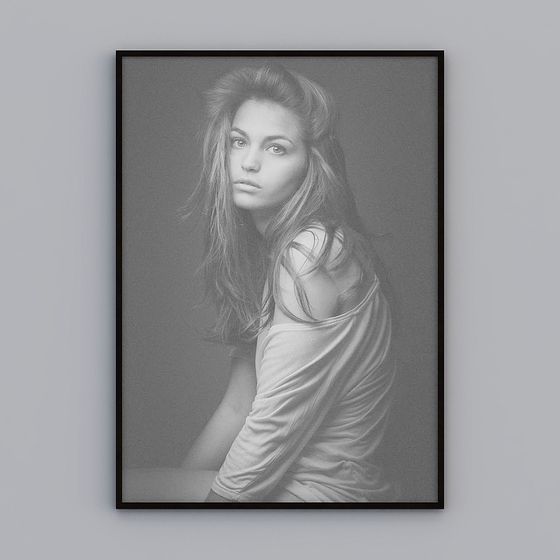 Vintage Woman 3D Model for Creative Spaces