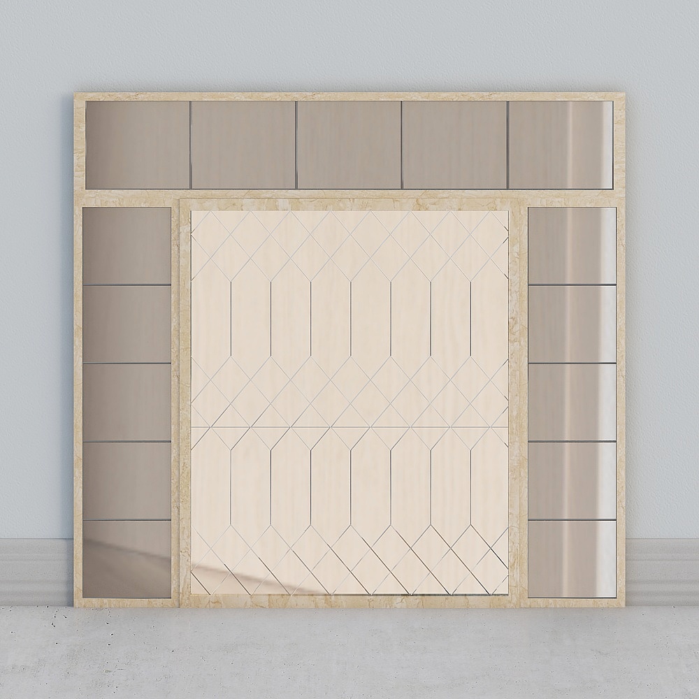 Glass background wall