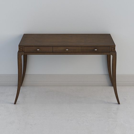 Stylish Vintage Desk 3D Model for Creative Spaces