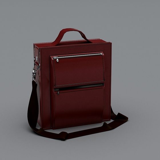 Sleek Low-Poly Handbag 3D Model