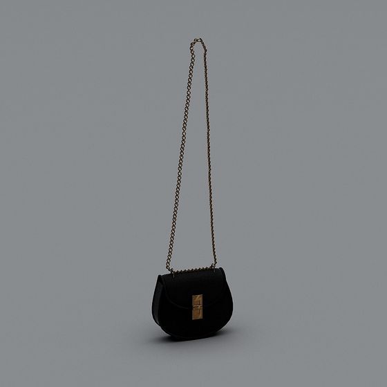 Trendy Low-Poly Handbag 3D model for Modern Settings