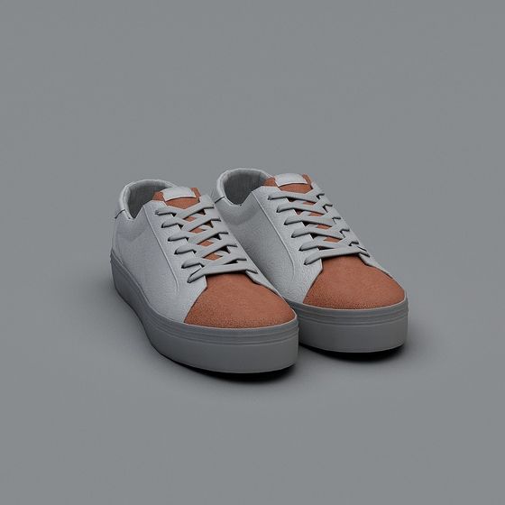 Stylish Casual Sneakers 3D model for Modern Urban Design