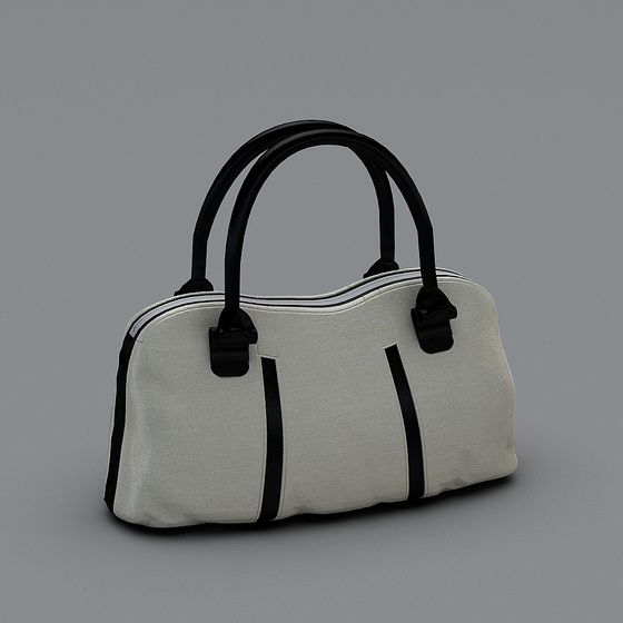 Chic Low-Polygon Handbag 3D Model