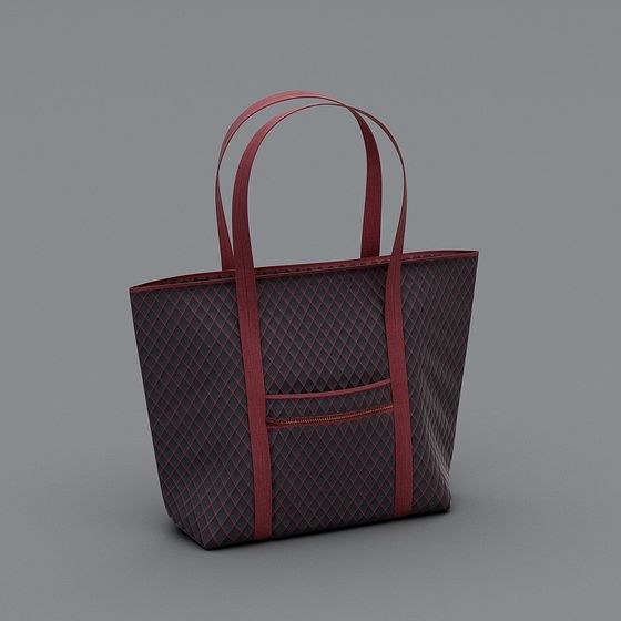 Trendy Shopping Bag 3D model for Everyday Use
