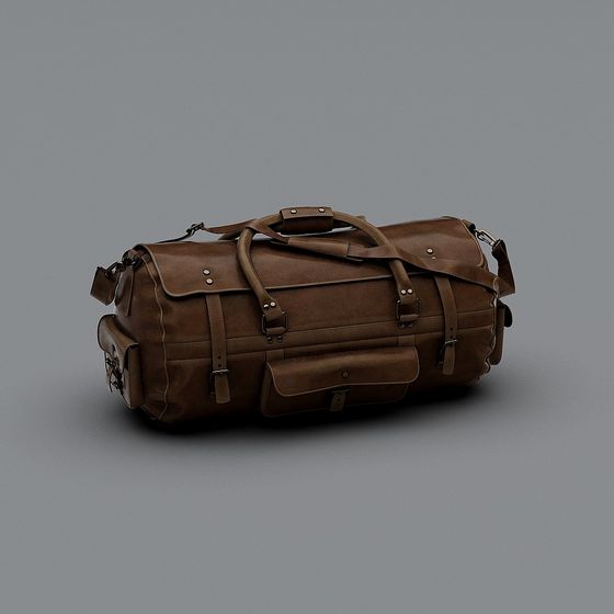 Vintage Travel Bag 3D model